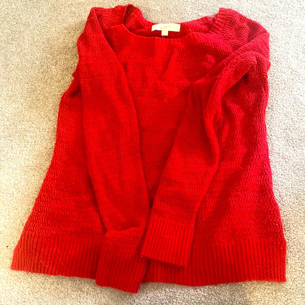 LOFT Red Sweater